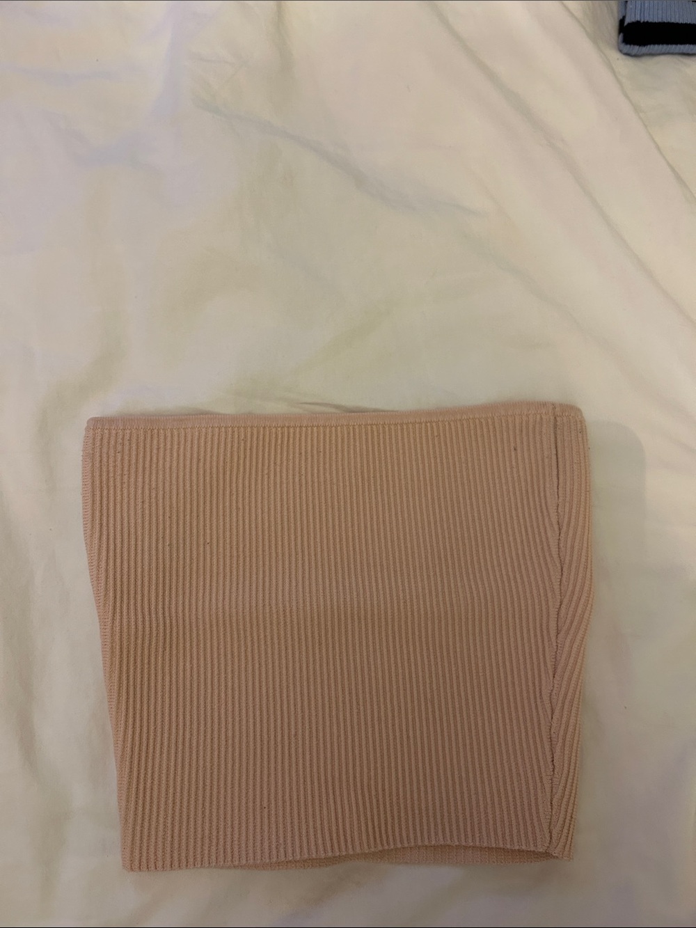 Babaton Blush Pink Ribbed Bandeau